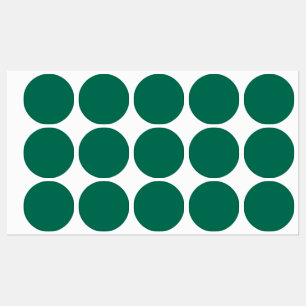 Étiquettes Vert bouteille (couleur solide)