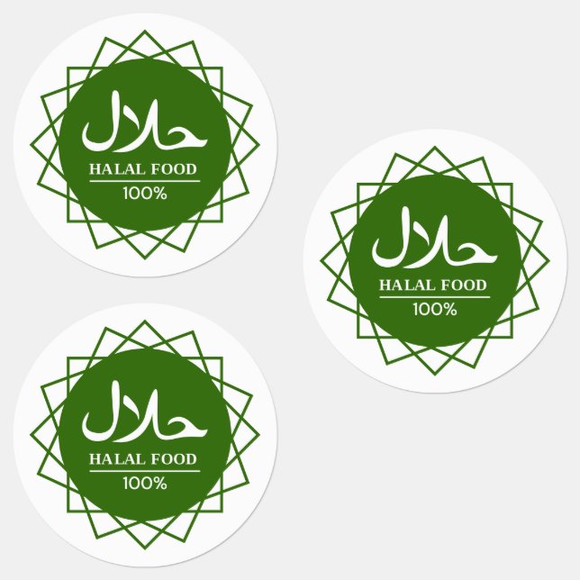 Étiquettes vert halal (Groupe)