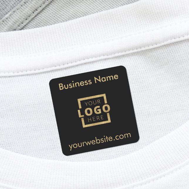 Étiquettes Vêtements promotionnels à logo d'entreprise person (Créateur téléchargé)