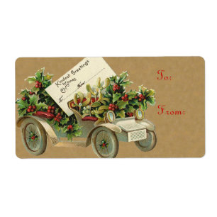 Étiquettes victoriens de Noël