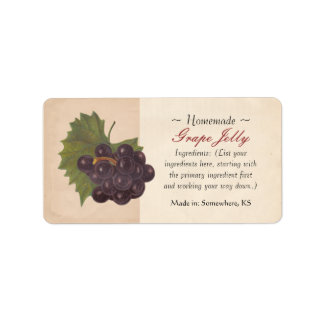 Étiquettes vintages de raisins