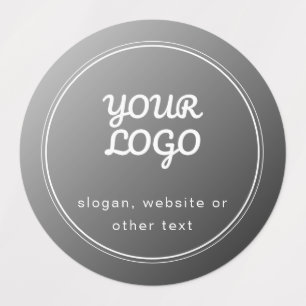Étiquettes Votre Logo & Élégant Gray imperméable