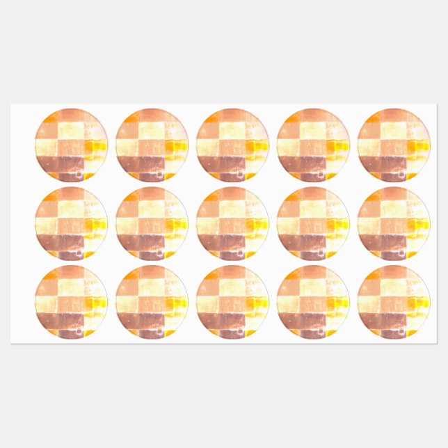 Étiquettes Vwndretti Couleurs Jaunes Douces (Feuille)