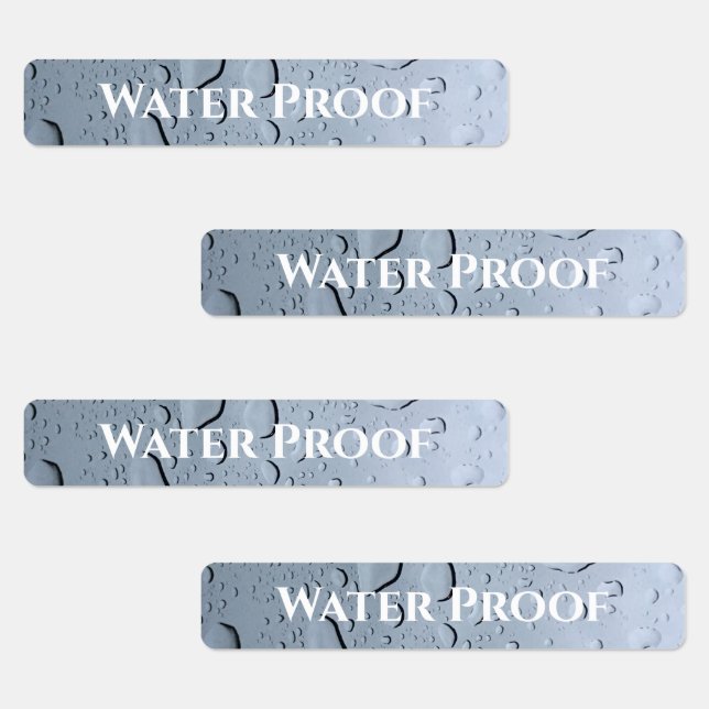 Étiquettes Water Proof Splash Free Drops Custom Package Étiqu (Groupe)
