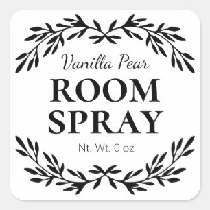 Étiquettes White do-it-yourself Room Spray