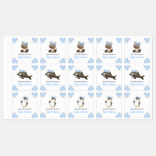 Étiquettes Winter Wonderland Arctic Animaux Kids Boite