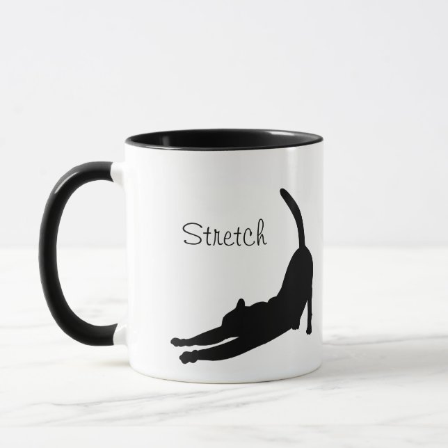 Étirage de la tasse de silhouette de chat (Gauche)
