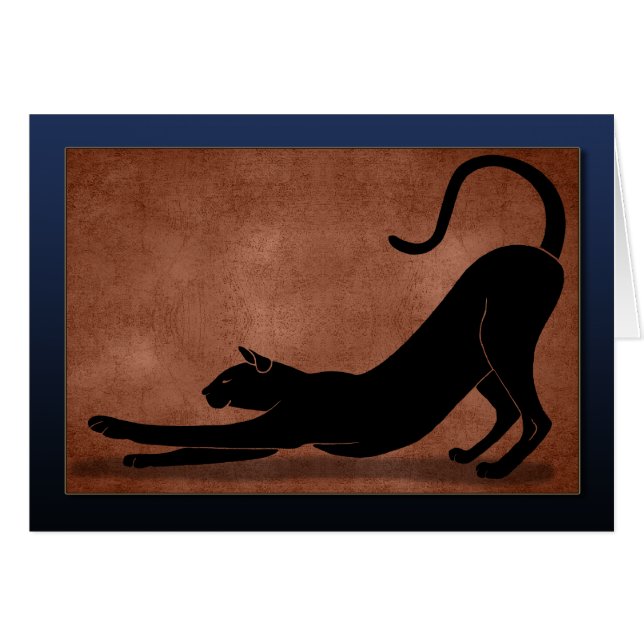 Étirement de chat - Bleu (Devant horizontal)