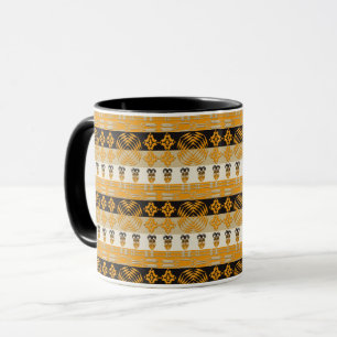 Etnic afrikanisches Stammes- Streifen-Muster Tasse