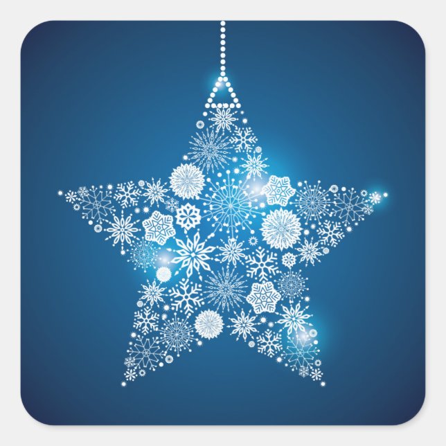Étoile à autocollants de Noël (Devant)