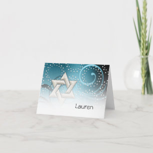 Etoile bleue turquoise du Merci David et Crystals