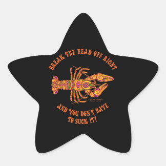 Étoile Briser la tête Crawfish Star Sticker