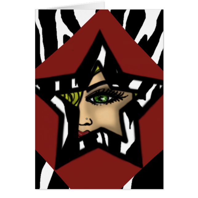 Étoile-Carte de bruit de zèbre (Devant)