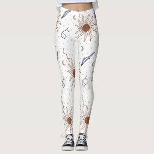 Étoile céleste Florale Thème Leggings