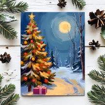 Étoile d'arbre de Noël joyeux carte de vacances d'