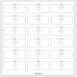 Étoile de David Étiquette de adresse invité