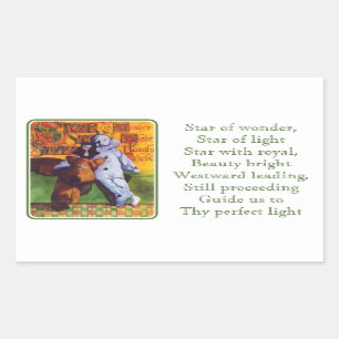 ÉTOILE DE L'ÉMERVEILLE Stickers Rectangle