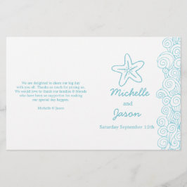 Etoile de mer & tourbillons bleu blanc programmes 