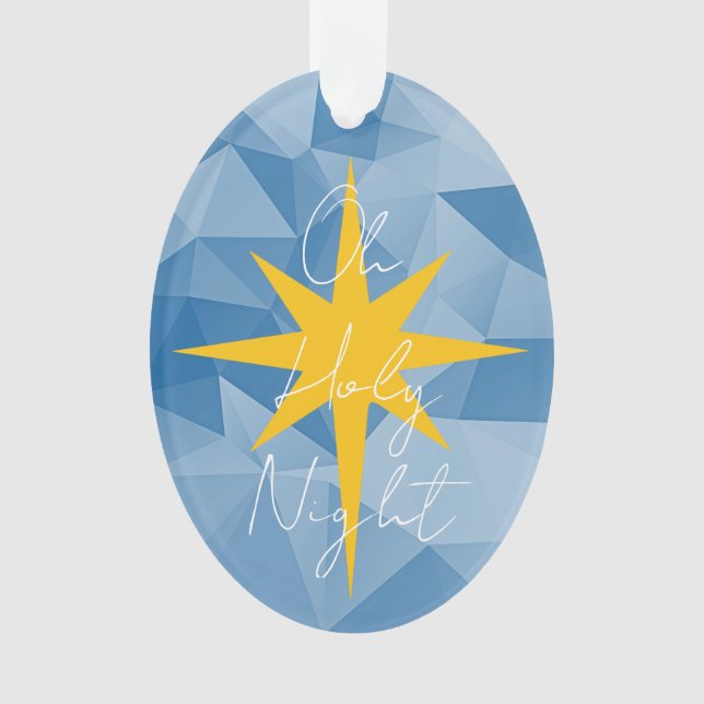 Étoile de Noël OH SAINTE NUIT Bébé Jésus Naissance (devant)