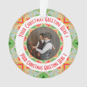 Étoile de Noël personnalisée Carte de vœux photo v
