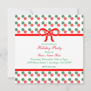 Étoile de Noël Rétro Cartes d'Invitation Fêtes de 