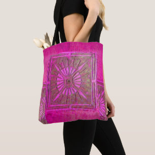 ÉTOILE DU MATIN, Sac Fuchsia roseTote