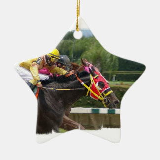 Étoile En Céramique Ornement de finition de course de cheval