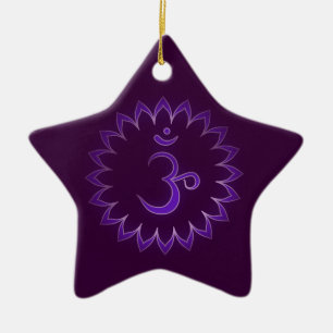 Étoile En Céramique Ornement de la Couronne Chakra