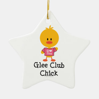 Étoile En Céramique Ornement d'étoile de poussin de club d'allégresse