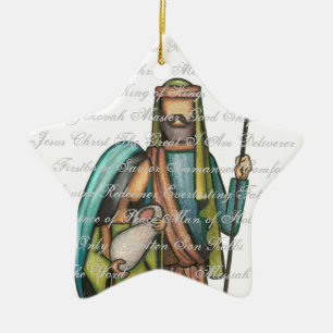 Étoile En Céramique Ornement religieux de Noël
