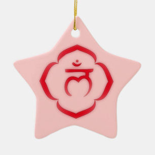 Étoile En Céramique Ornement Root Chakra