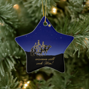 Étoile En Céramique Ornement Star Wisemen
