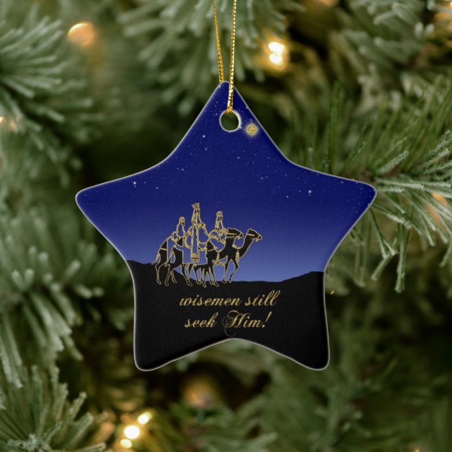 Étoile En Céramique Ornement Star Wisemen (Arbre)