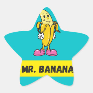 Étoile M. Banana Funny Sticker