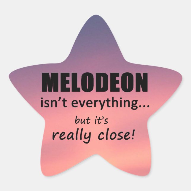Étoile Melodeon n'est pas tout Star Sticker (Devant)