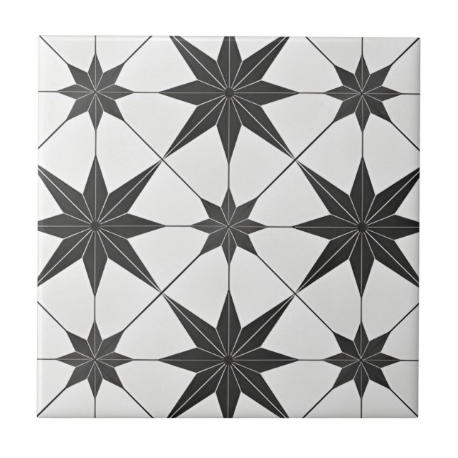 étoile noire motif classique étoile noire carreaux (Devant)