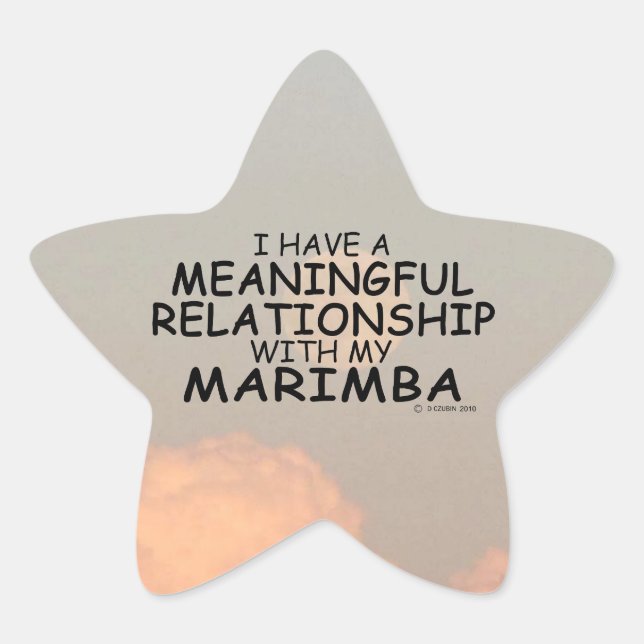 Étoile Relation significative Marimba Star Sticker (Devant)