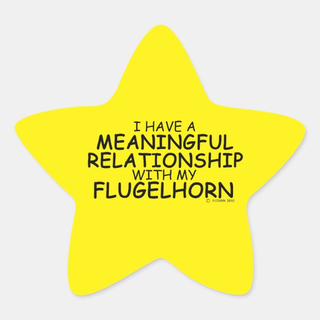 Étoile Relation significative Sticker Flugelhorn Star (Devant)