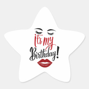 Étoile Sticker - C'est mon anniversaire