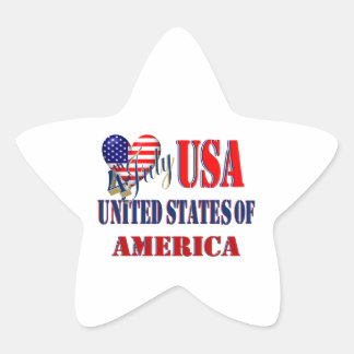 Étoile Sticker classique T-shirt 4 juillet USA