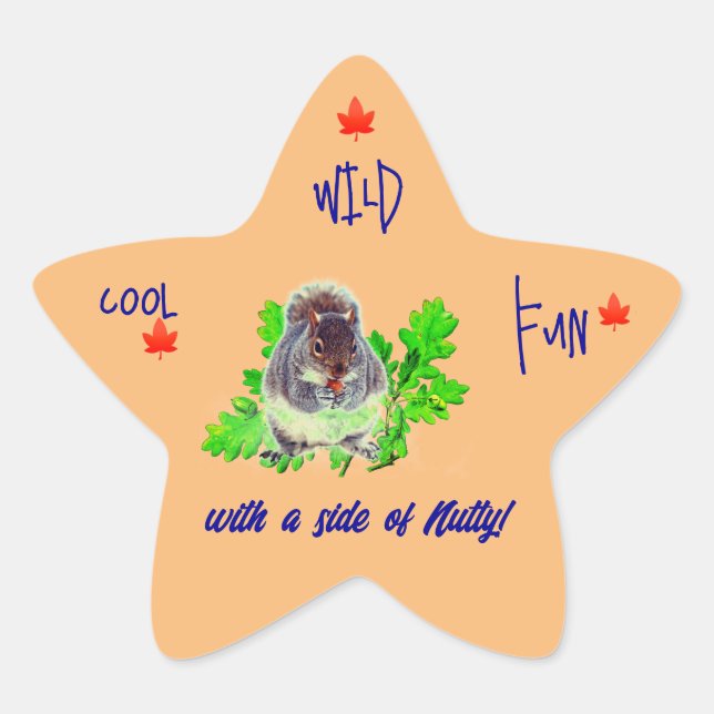 Étoile Sticker cool Wild Fun (Devant)