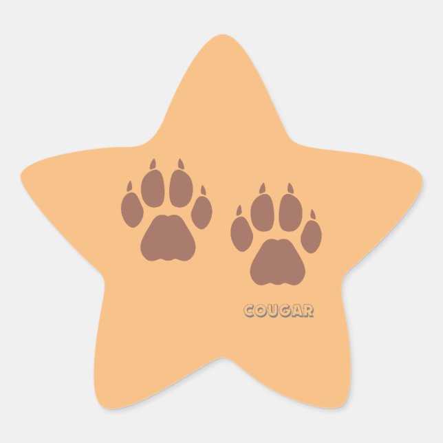 Étoile sticker custom cougar (Devant)