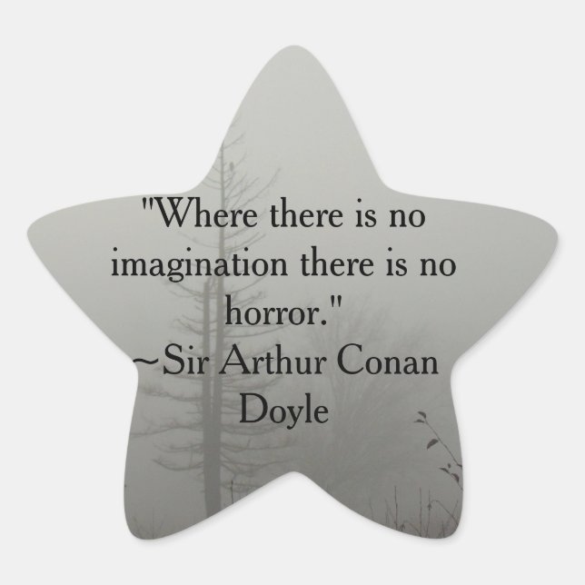 Étoile Sticker de citation d'horreur (Devant)