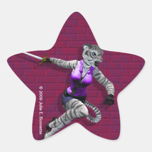 Étoile Sticker de l'étoile de tigre de charge