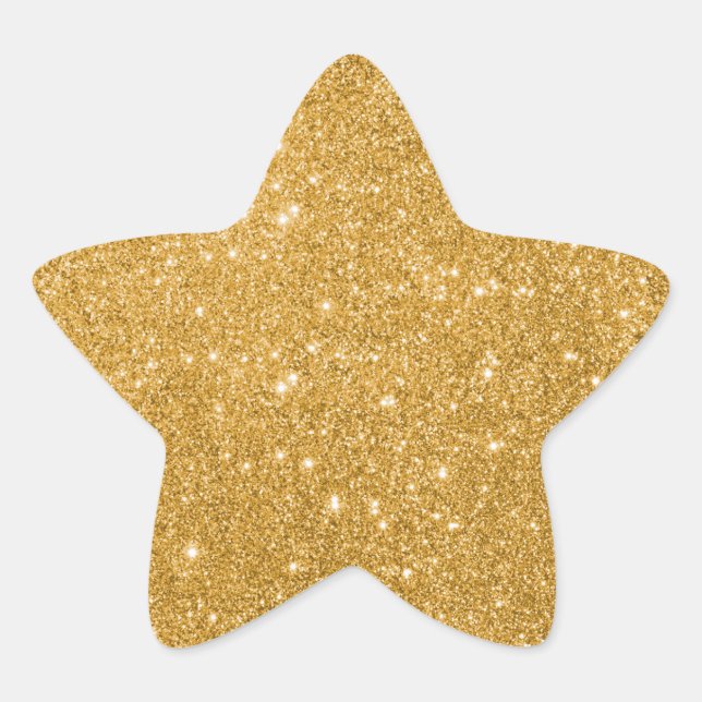 Étoile Sticker Elegant Gold Parties scintillant Star (Devant)