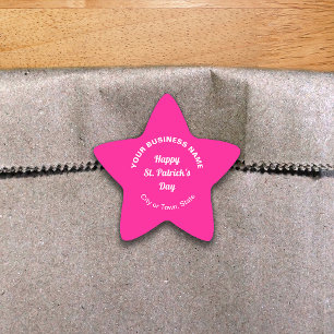 Étoile Sticker en forme d'étoile d'affaires rose Saint Pa