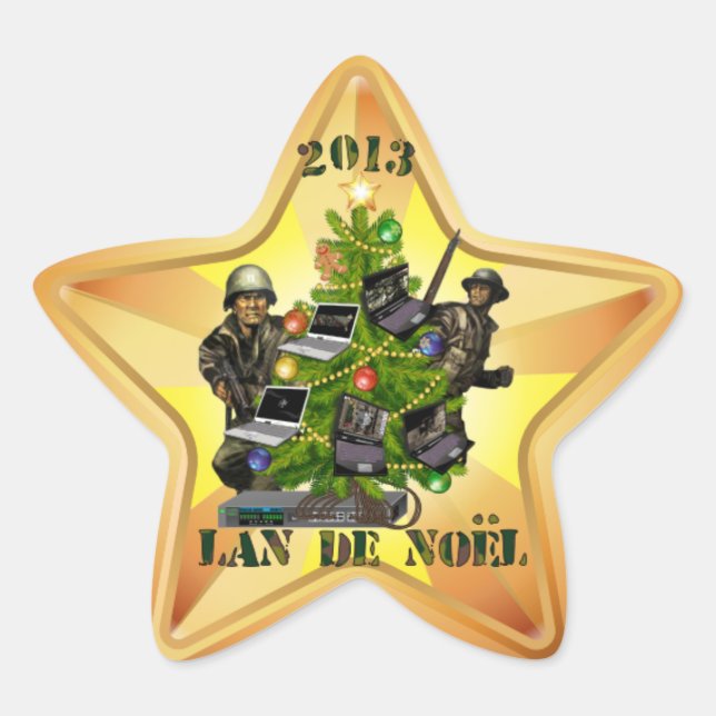 Étoile sticker LAN de Noël 2013 (Devant)