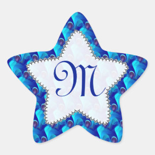 Étoile Sticker Monogram Blue Purple Star