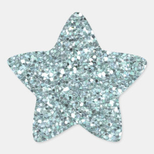 Étoile Sticker Parties scintillant bleues