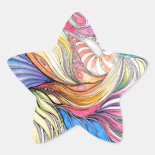 Étoile Sticker Phoenix Fronds Star